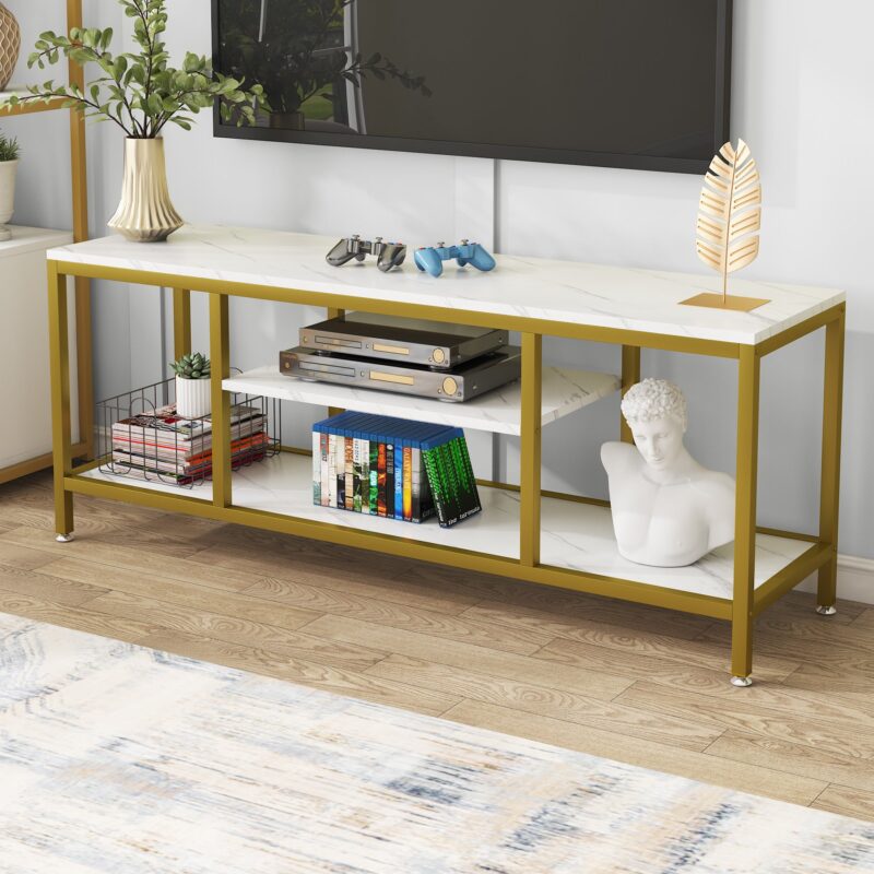 TV Stand for 65 Inch TV, 59 Inch Modern TV Console Table - Image 3