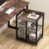 Printer Stand, Mobile 3-Tier Wood Under Desk Printer Cart - Image 4