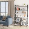 Bookshelf, 6-Tier Standing Etagere Bookcase Storage Rack - Image 5