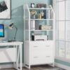 File Cabinet, 2 Drawer Vertical Filing Cabinet with Bookshelf - Image 8