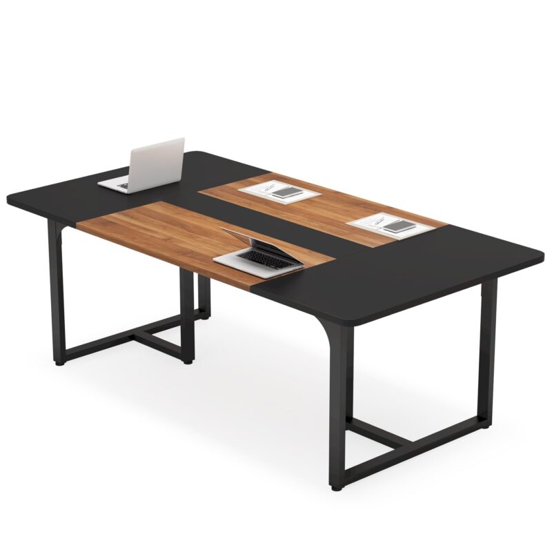 Conference Table, 6FT Rectangle Meeting Table for 8 People