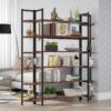Triple Wide 6-Shelf Bookshelves , 6-Tier Large Etagere Bookcase - Image 5