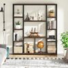 Bookcase, 12-Open Etagere Bookcase Display Rack Shelf - Image 3