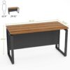 Computer Desk, 55" Home Office Desk Writing Table - Image 7