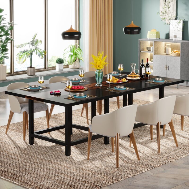 Dining Table, Rustic Square 39"x 39"x 29" Kitchen Table for 4 - Image 4