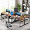 Two Person Desk, 78.8" Height Adjustable Computer Desk with Lift Top - Image 6