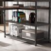 L-Shaped Desk, 59" Corner Computer Desk with Storage Shelf - Image 5