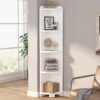 Corner Shelf, 5 Tier Wood Wall Corner Bookshelf Storage Rack - Image 4
