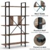 Bookshelf, 5-Tier Industrial Bookcase Display Storage Shelf - Image 5