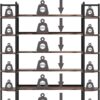 Triple Wide 6-Shelf Bookshelves , 6-Tier Large Etagere Bookcase - Image 6