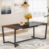 Dining Table, 71" Rectangular Kitchen Table Dining Room Table for 6 People - Image 2