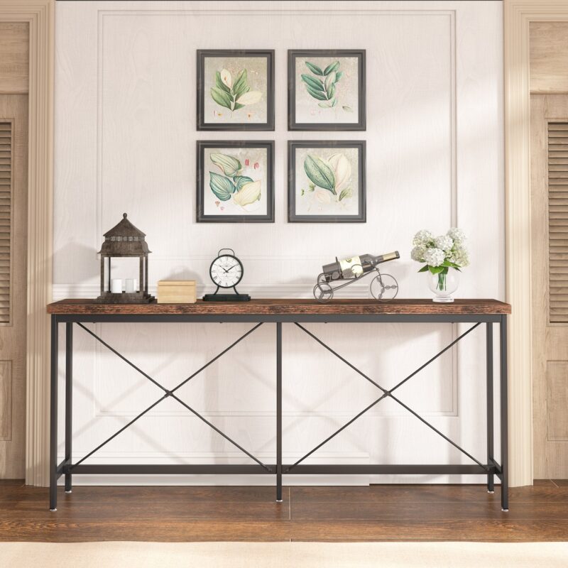 Console Table, Narrow Long Entryway Sofa Table