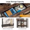 Sofa Console Table with Drawers, Rustic Industrial Entry Table - Image 5