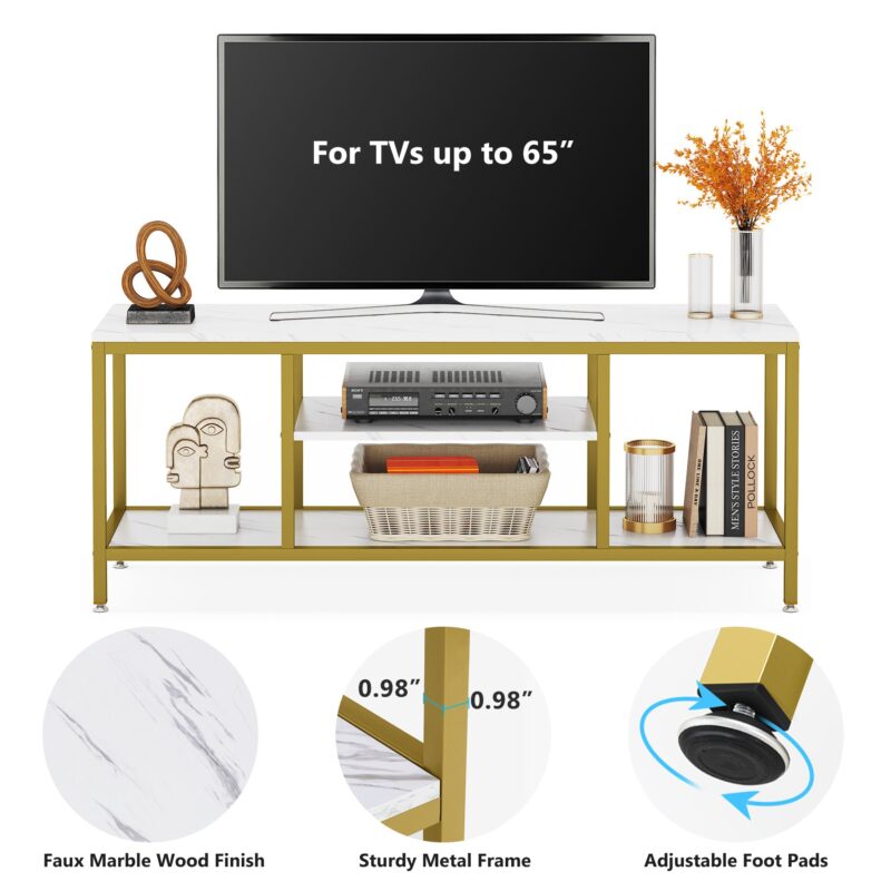 TV Stand for 65 Inch TV, 59 Inch Modern TV Console Table - Image 6