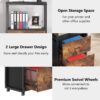 File Cabinet, 2 Drawer Rolling Vertical Filing Cabinet for Legal Size - Image 6