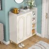 Shoe Cabinet, 20 Pairs Shoe Rack Organizer with Adjustable Shelves - Image 4