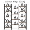Bookshelf, 59" Triple Wide 5-Shelf Bookcase Display Rack - Image 6