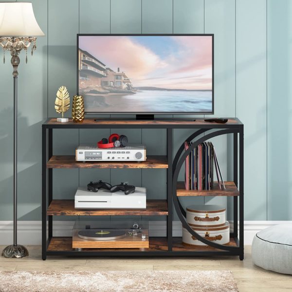 Console Table, 40 Inch Sofa Entryway Table with 5Tier Storage Shelves MecaWorks EGYPT