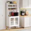 Kitchen Baker's Rack, 6 Tier Storage Cabinet with Power Outlet - Image 3
