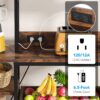 10-Tier Kitchen Bakers Rack with Power Outlets & Pull-Out Drawer - Image 4