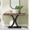 Console Table, 40" Industrial Entryway Foyer Table - Image 2