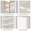 Shoe Cabinet, Freestanding Shoe Rack with 10 Adjustable Compartments - Image 7