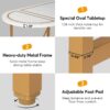 Dining Table, 70.8 Inch Modern Oval Kitchen Table for 6 People - Image 6