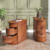 End Table, Sofa Bedside Narrow Accent Tables with 2 Drawers - Image 7