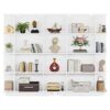 Bookshelf, Modern 5-Shelf Cube Etagere Wood Bookcases - Image 6