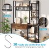 Kitchen Baker's Rack, 70.9" Kitchen Storage Shelf with Drawer & Hutch - Image 6