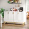Sideboard Buffet, 59" Luxury Buffet Storage Cabinet with 4 Doors - Image 5