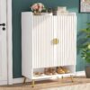 Shoe Cabinet, Shoe Storage Organizer with Adjustable Shelves - Image 2