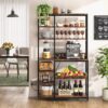 10-Tier Kitchen Bakers Rack with Power Outlets & Pull-Out Drawer - Image 2