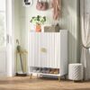 Shoe Cabinet, Shoe Storage Organizer with Adjustable Shelves - Image 3