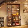 10-Tier Kitchen Bakers Rack with Power Outlets & Pull-Out Drawer - Image 3