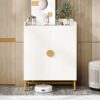 Shoe Cabinet, Slim Shoe Organizer with Doors and Adjustable Shelves - Image 4