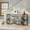 Console Table, 70.9" Sofa Entryway Table with Storage Shelves - Image 2