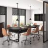 Conference Table, 8FT Oval Meeting Table with Splice Board - Image 2