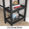 L-Shaped Desk, 59" Corner Computer Desk Drafting Table with Shelves - Image 6
