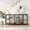 Console Table, 70.9" Entryway Sofa Table with Storage Shelves - Image 3