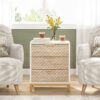 Nigntstand, 3 Drawers Bedside End Table for Bedroom - Image 3
