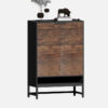 Shoe Cabinet, 5-Tier Entryway Shoe Organizer with Doors - Image 7