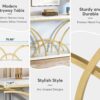 Console Table, 70.9" Sofa Table with Faux Marble Tabletop for Entryway - Image 6