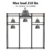 Freestanding Closet Organizer, 75 inch Heavy Duty Garment Rack - Image 7
