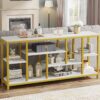 Console Table, 70.9" Entryway Sofa Table with Storage Shelves - Image 8