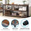 Console Table, 70.9" Sofa Table, 3 Tiers Narrow Long Sofa Table - Image 7
