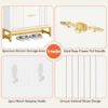 Shoe Cabinet, Modern Shoe Organizer with 3 Flip Drawers & 2 Hanging Hooks - Image 6