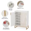Shoe Cabinet, 25 Pairs Shoes Rack Organizer with Doors - Image 7
