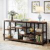 Console Table, 70.9" Entryway Sofa Table with Storage Shelves