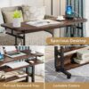 Height Adjustable Desk, Mobile Portable Desk with Wireless Charging Station - Image 6